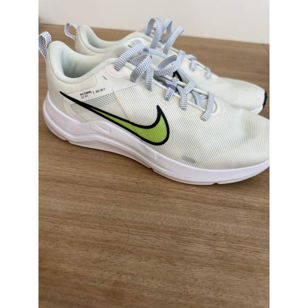 Nike Downshifter 12 Womens 9.5 Summit White Lime Blast Running DD9294-104